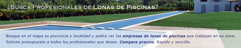 Directorio de empresas de lonas de piscinas en España.